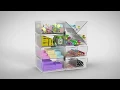 Deflecto Stackable Cube Organizers
