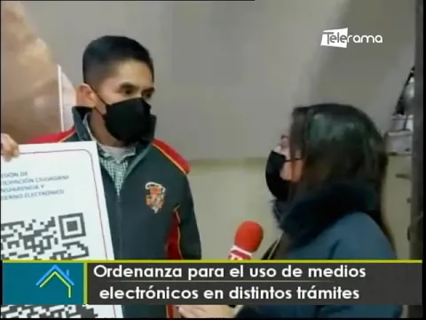 Ordenanza para el uso de medios electrónicos en distintos trámites