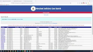 Maryland Judiciary Case Search