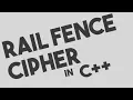 Rail Fence Encryption and Decryption C