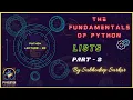 Python Fundamentals Lists Part 2 By Subhodeep Sarkar