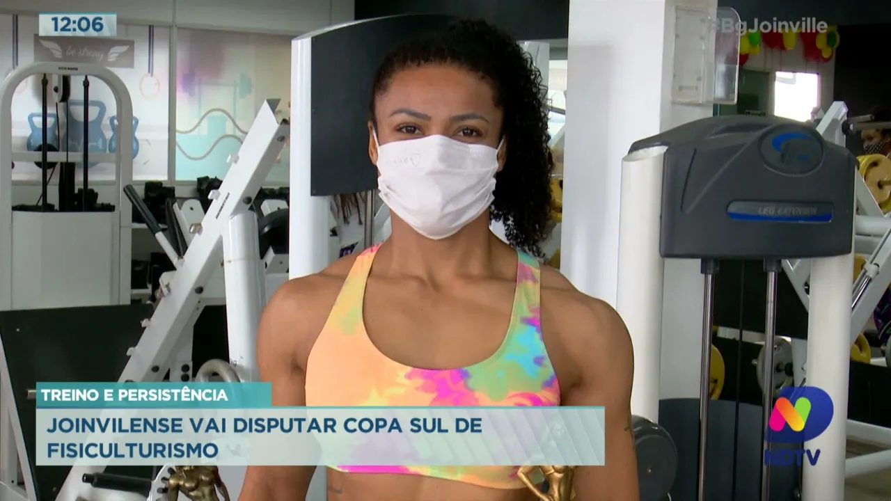 Treino e persistência: Joinvilense vai disputar Copa Sul de Fisiculturismo