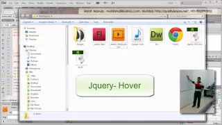 Dreamweaver Tutorial JQuery Hover Event