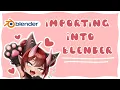 EASY How to Import a Model Into Blender VRChat Blender Tutorial