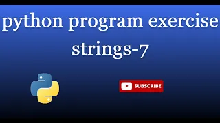 string 7 Write a Python program to remove characters that have odd index values in a given string