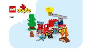 LEGO 10473 Instructions | Duplo | Fire Truck with Hose and Firefighter