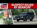 Bearcat runs over kills shooting suspect in CA