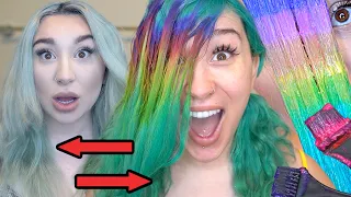 DYING MY HAIR RAINBOW :O SOOO GOOD