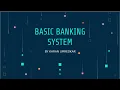 BASIC BANKING SYSTEM THE SPARK FOUNDATION WEB DEVELOPMENT INTERN KARAN UMREDKAR
