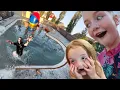 Download Lagu we made a SKATE PARK SWiMMiNG POOL!!  backyard water surprise \u0026 slip n slide with Adley Niko \u0026 Navey