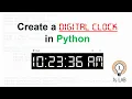 Create a Digital Clock Using Python tkinter time Clock
