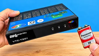 π‘ Don't Throw Away Your Old DIGITAL TV BOX! Try This 9V BATTERY Trick! π±