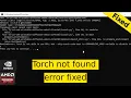 How to install sd in any amd gpu Torch not is not able to use gpu error fixed