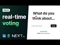 Build a Beautiful Scalable Real-Time Voting App with Next js 14 Upstash 2024