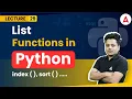 List functions Python Programming Full Course Coding Adda247