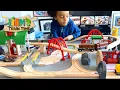 Brio World 33052 Deluxe Railway Set Wooden Train Tracks for Kids Train s Unboxing Play