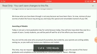 Graduation Script for Emcee