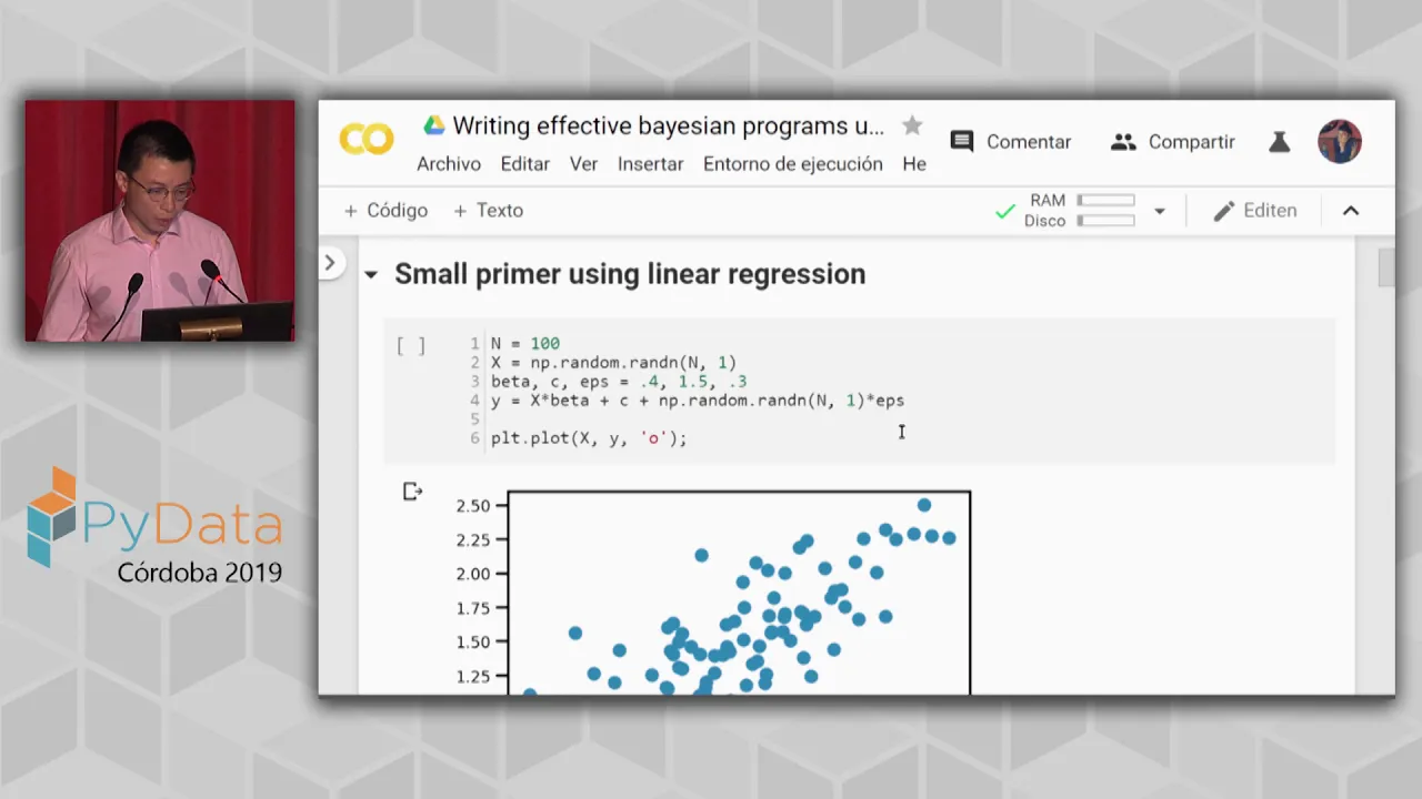 Junpeng Lao: Writing effective bayesian programs using TensorFlow and TFP | PyData Córdoba