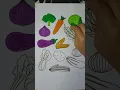 let s color the vegetables