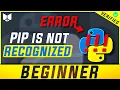 pip is not recognized as an internal or external command Windows 10 11