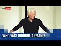 Download Lagu The legendary career of 'King' Giorgio Armani