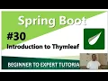 Spring Boot Tutorial 30 - Introduction to Thymeleaf