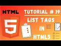 Tutorial List Tags in HTML5 Web Designing Tutorials for Beginners Front End Development