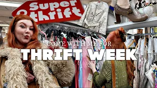 Hijacking my BF s Work Trip TO GO THRIFTING in Oregon Come with me for Thrift Week
