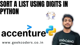 One List Sort with Numerical Value Accenture Python Interview Problem