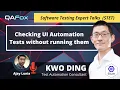 Checking UI Automation Tests without running them By Kwo Ding