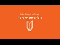 Library Database Tutorial Communication Mass Media Complete