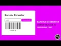 How to Create Barcode Generator Using Html Css JavaScript Working Barcode Generator in JavaScript