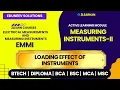 Measuring Instruments-II Loading Effect of Instruments