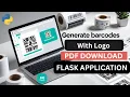 I created a Barcode with Logo Generator Flask App Python Claude ai