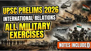 international relations for upsc prelims 2026 all military exercises
