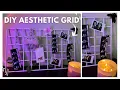 Aesthetic grid DIY grid grid aesthetic nail display