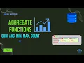 SQL Aggregate Functions Tutorial SUM AVG COUNT MAX MIN SQL Fast Track
