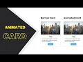 How to create animated cards using CSS HTML Mg Coding Fun