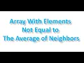 Leetcode Array With Elements Not Equal to Average of Neighbors