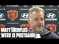Matt Eberflus addresses clock mismanagement at the end of the game vs Lions Press Conference