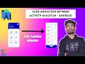 How to create Slide Animation between Activities in Android Studio in Kotlin - Hindi