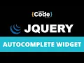 Autocomplete Widget In jQuery jQuery Widget Tutorial jQuery Tutorial For Beginners SimpliCode