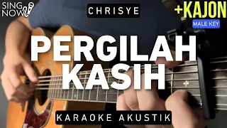 Download Pergilah Kasih - Chrisye (Karaoke Akustik + Kajon) Male Key MP3