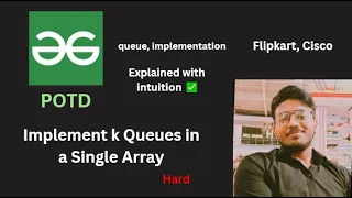 Implement k Queues in a Single Array GFG POTD