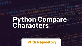 python compare characters