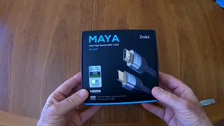 CERTIFIED Zeskit 8K MI Ultra High Speed 48Gbps Cable Unboxing and Speed Test