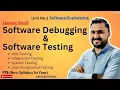 Debugging and Testing with examples in Software Engineering