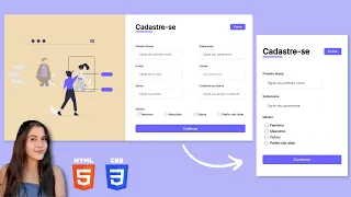 Formulário de Cadastro RESPONSIVO (Responsive Registration Form) | HTML e CSS