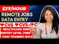 Remote Jobs Hiring Right Now Data Entry Paid Training CVS Healthcare Customer rep High Paying