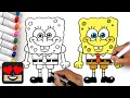 How To Draw Spongebob Squarepants Draw Color Tutorial